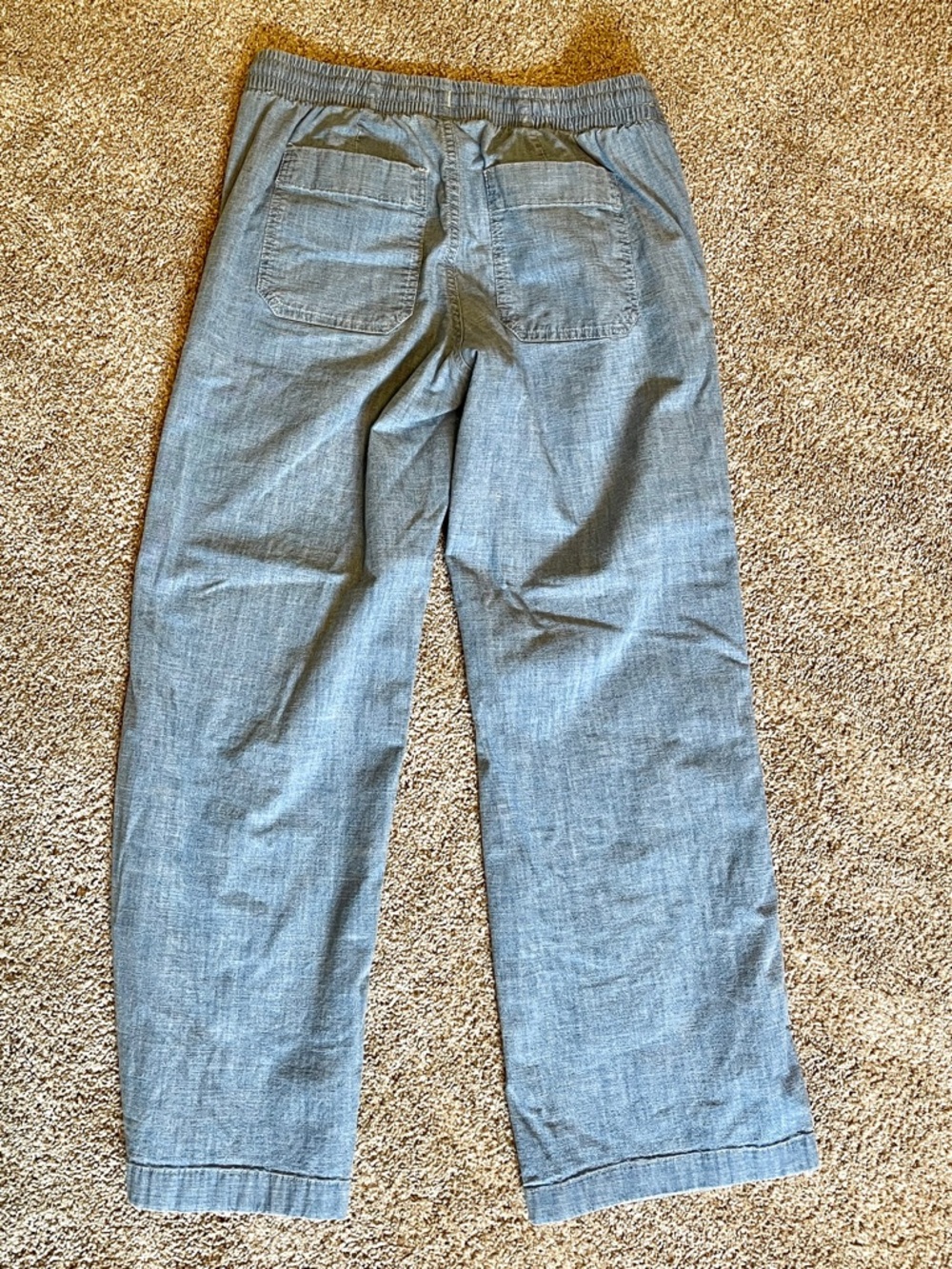 LL Bean pull on chambray pants - Picture 4 of 5